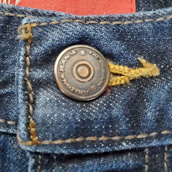 Arizona Jeans Mens 38x30 Blue Boot Cut Denim 5-Pocket Style - Picture 11 of 13